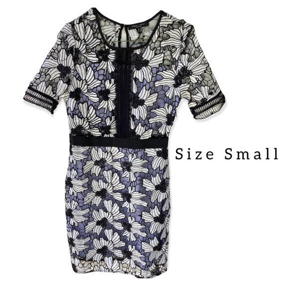 NWT- Romeo & Juliet Couture Sheath Crochet Lace Dress Sizes S M L. Retail $240 - Picture 9 of 16